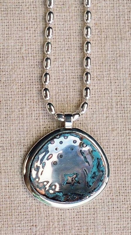 Mokume Starfish Rockpool Pendant